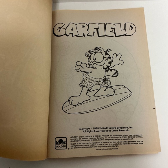 Garfield Collectibles Set - Colouring Book, Cards, Bookmarks, Pin, Post-It Notes - Picture 10 of 16